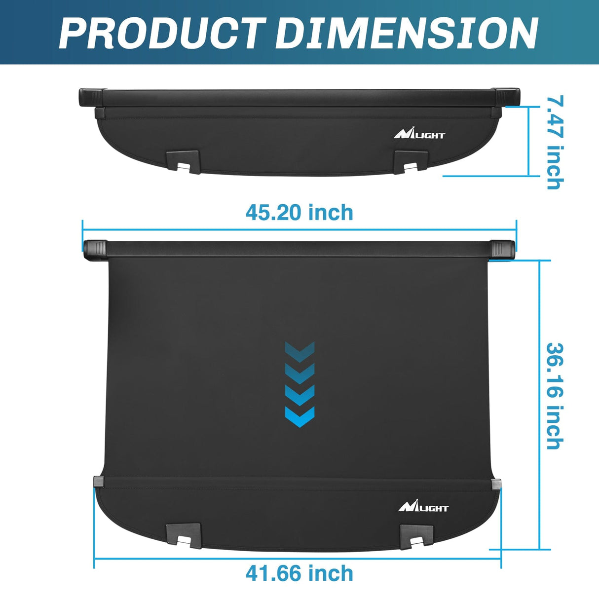 Trunk Cargo Cover 2017 2018 2019 2020 2021 2022 2023 2024 2025 Mazda CX-5 Retractable Trunk Cargo Cover With Trunk Storage Net