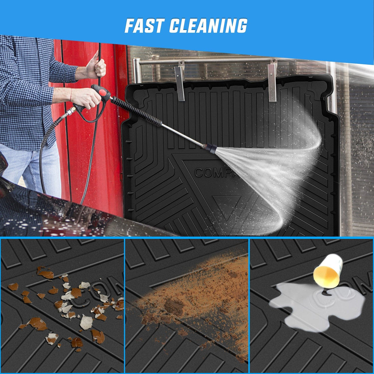 Cargo Mats 2017 2018 2019 2020 2021 2022 2023 2024 2025 Jeep Compass Cargo Mats