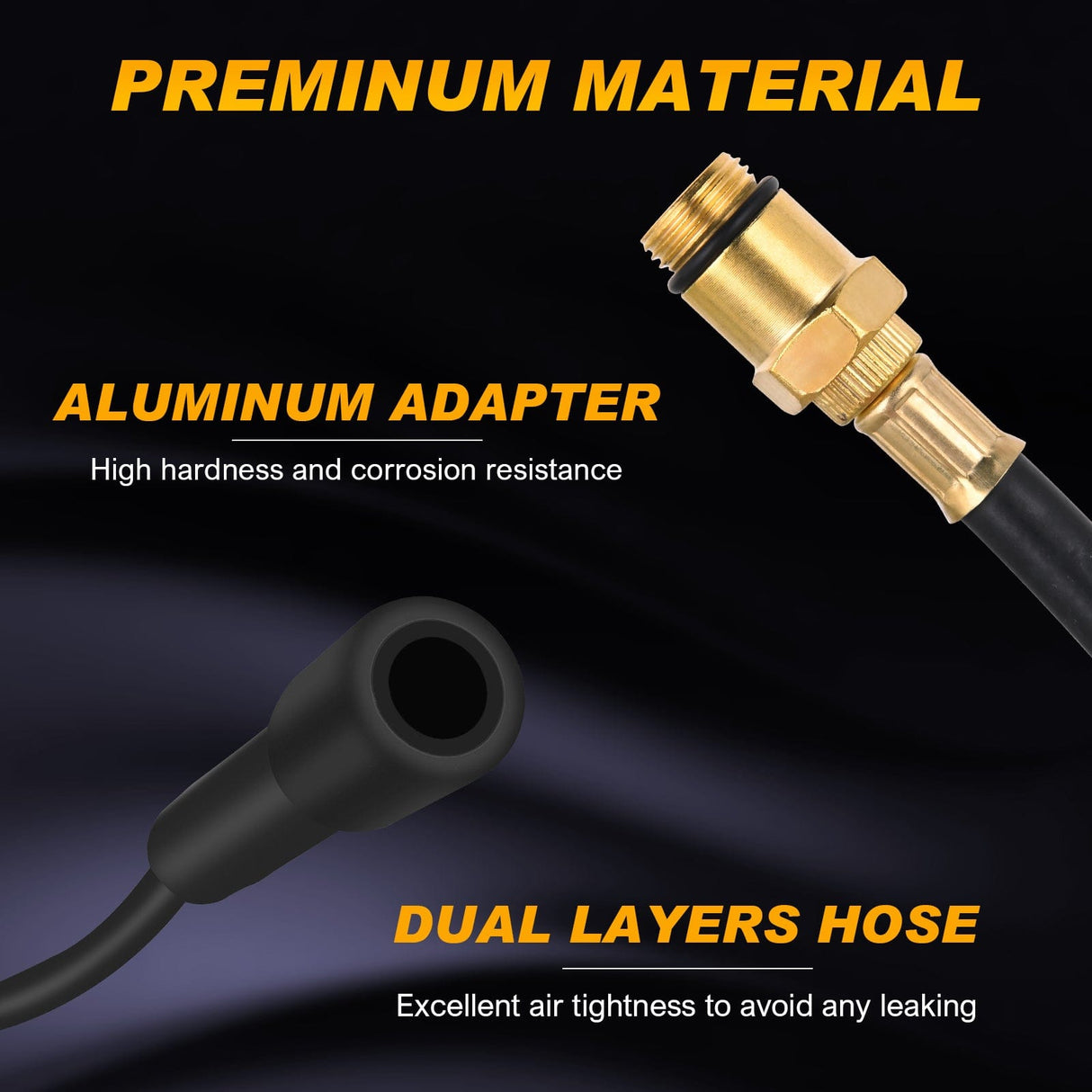 inflator 9PCS Petrol Gas Engine Cylinder Compression Tester Kit