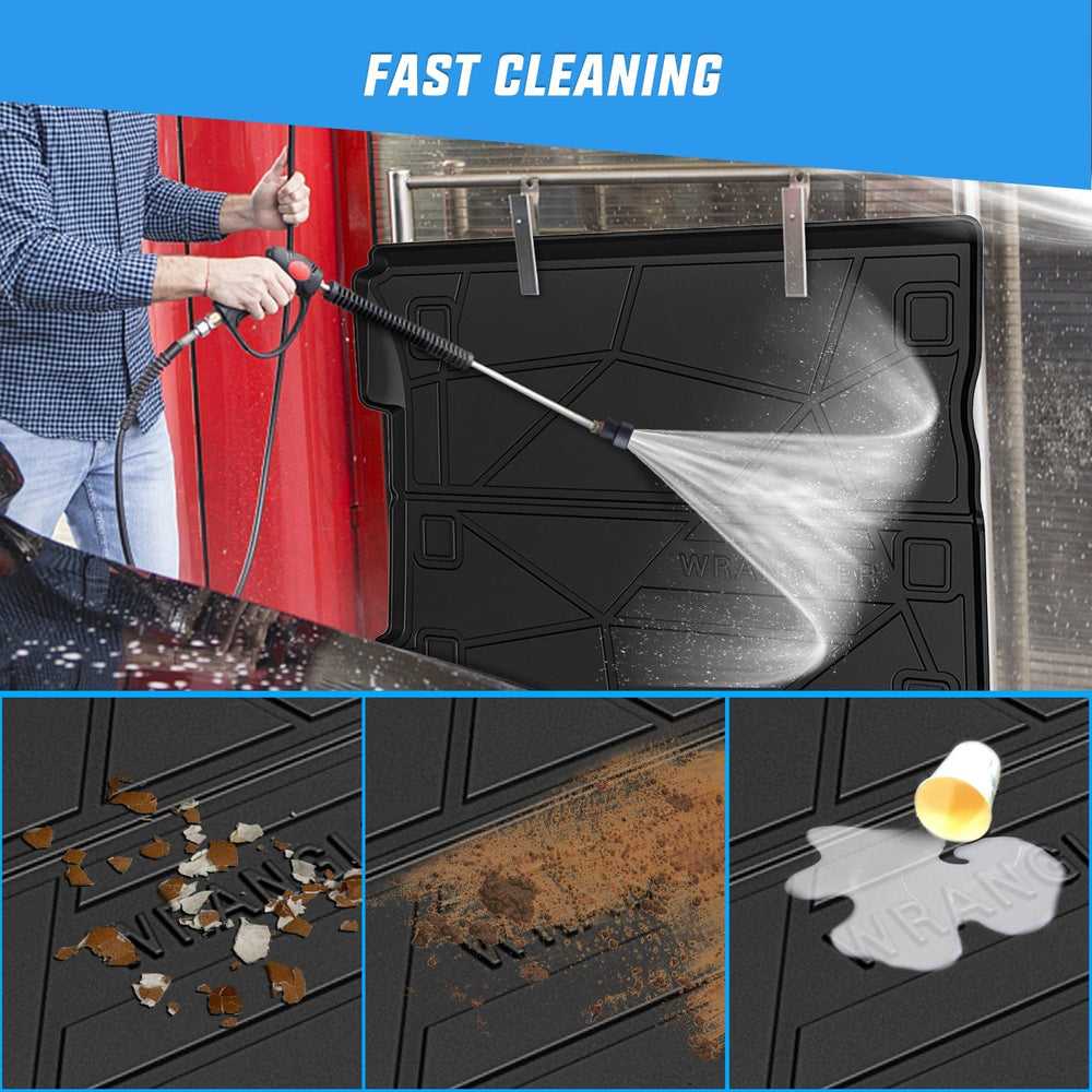 Cargo Mats 2018 2019 2020 2021 2022 2023 2024 2025 Jeep Wrangler JL Unlimited 4 Door (Not for JK or 4XE) Cargo Mats Subwoofer