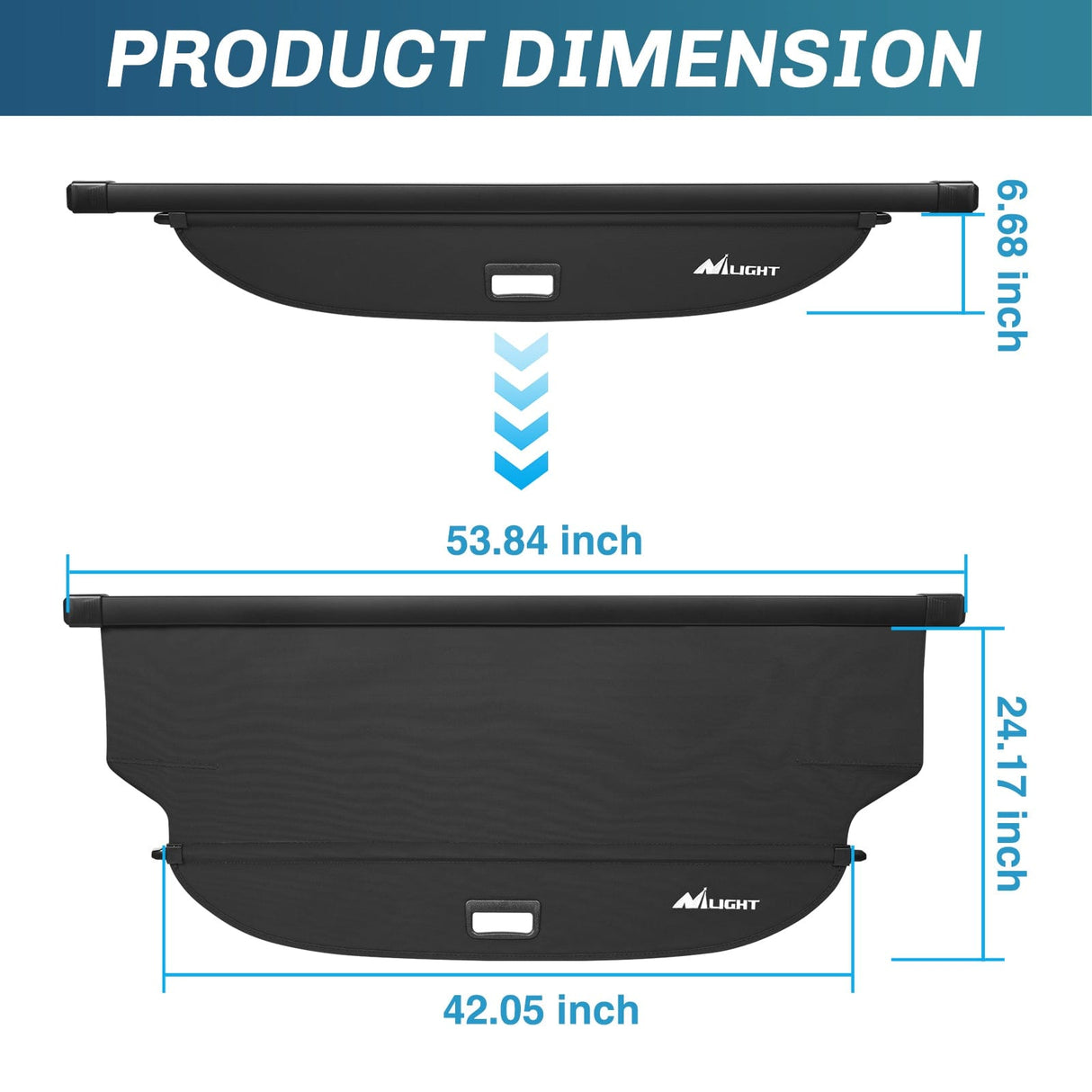 Trunk Cargo Cover Trunk Cargo Cover with Storage Net for Toyota RAV4 Accessories 2013-2018