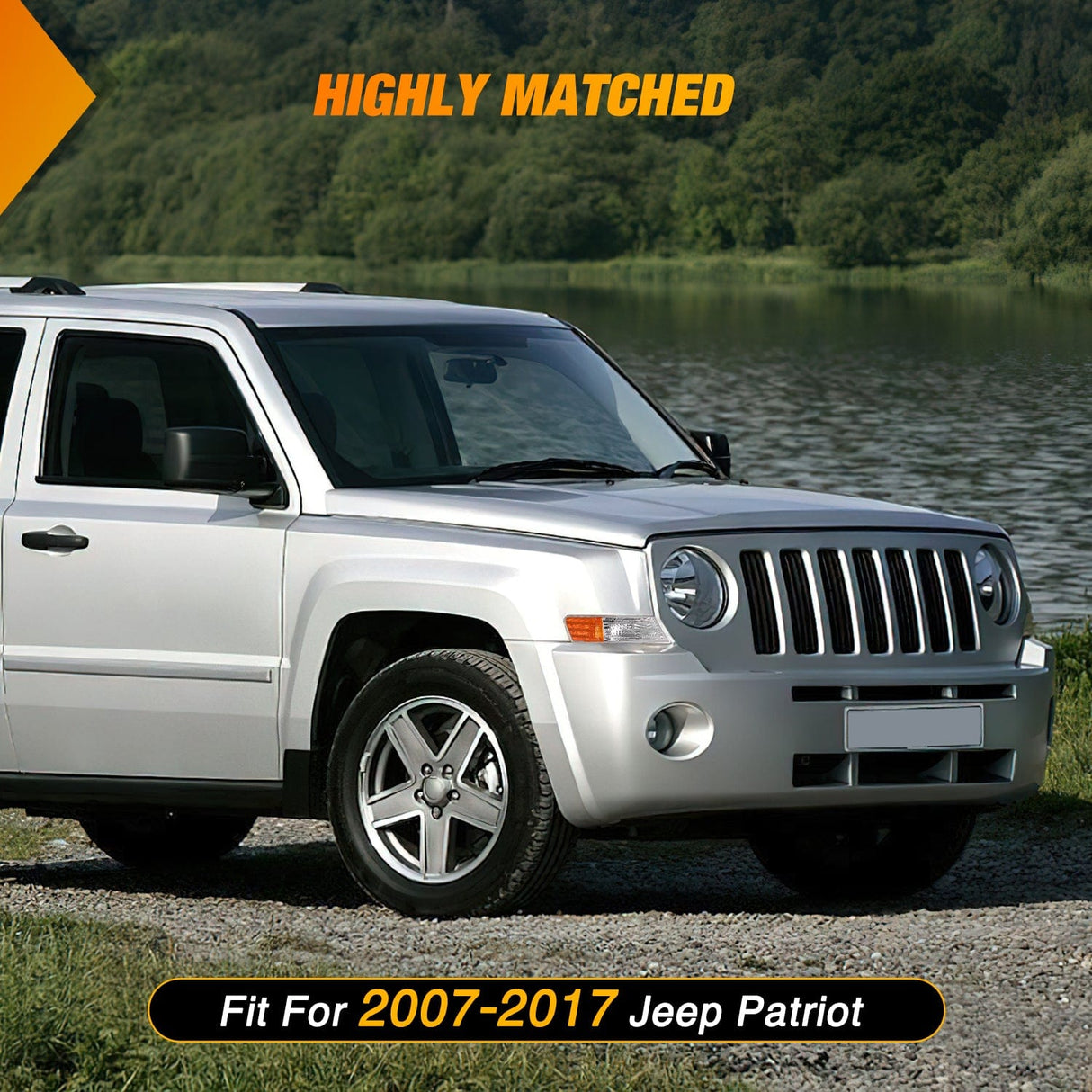 Motor Vehicle Lighting 2007-2017 Jeep Patriot Front Turn Signals Light Clear Amber Passenger Side