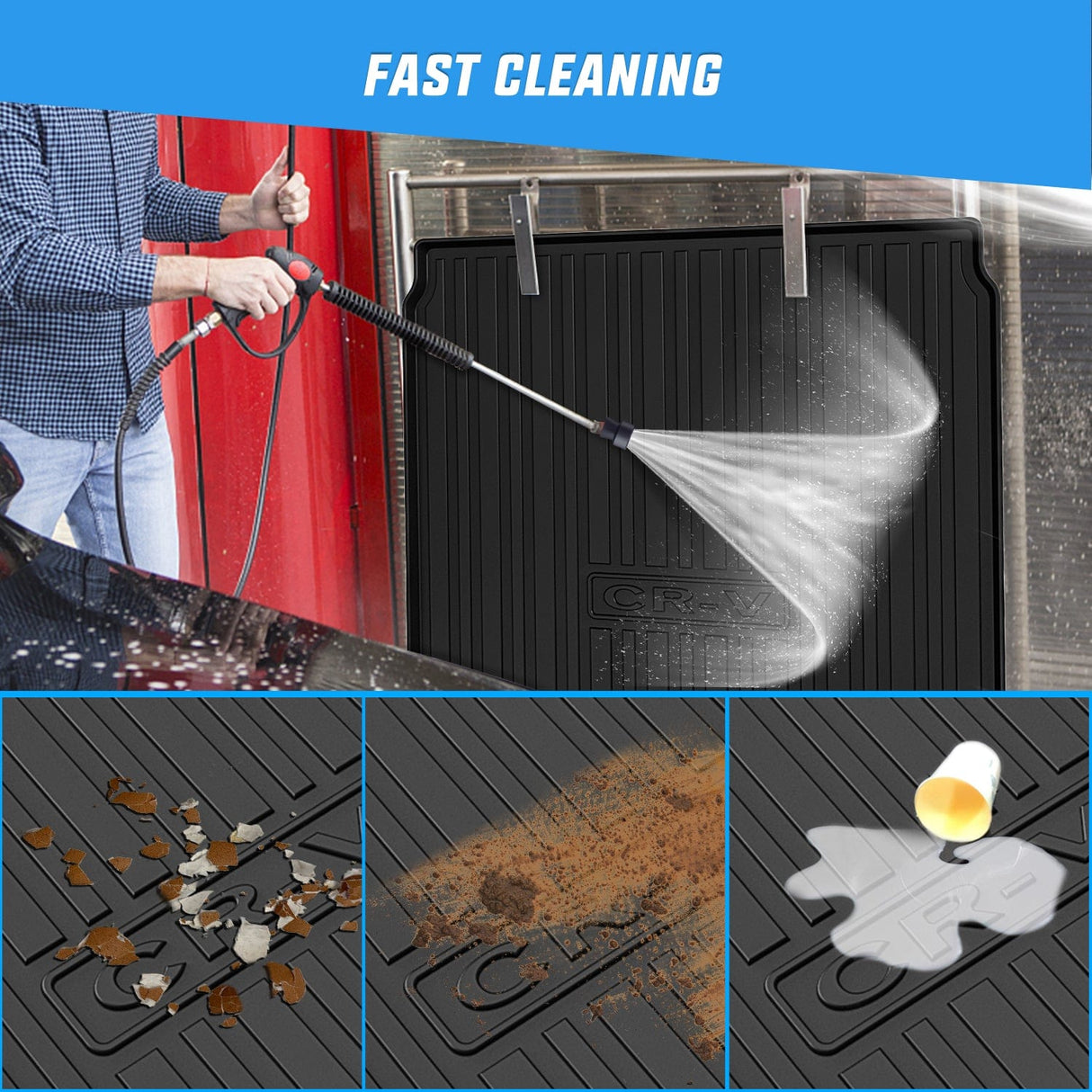 Cargo Mats 2023 2024 2025 Honda CRV CR-V (Not for Hybrid) Cargo Mats