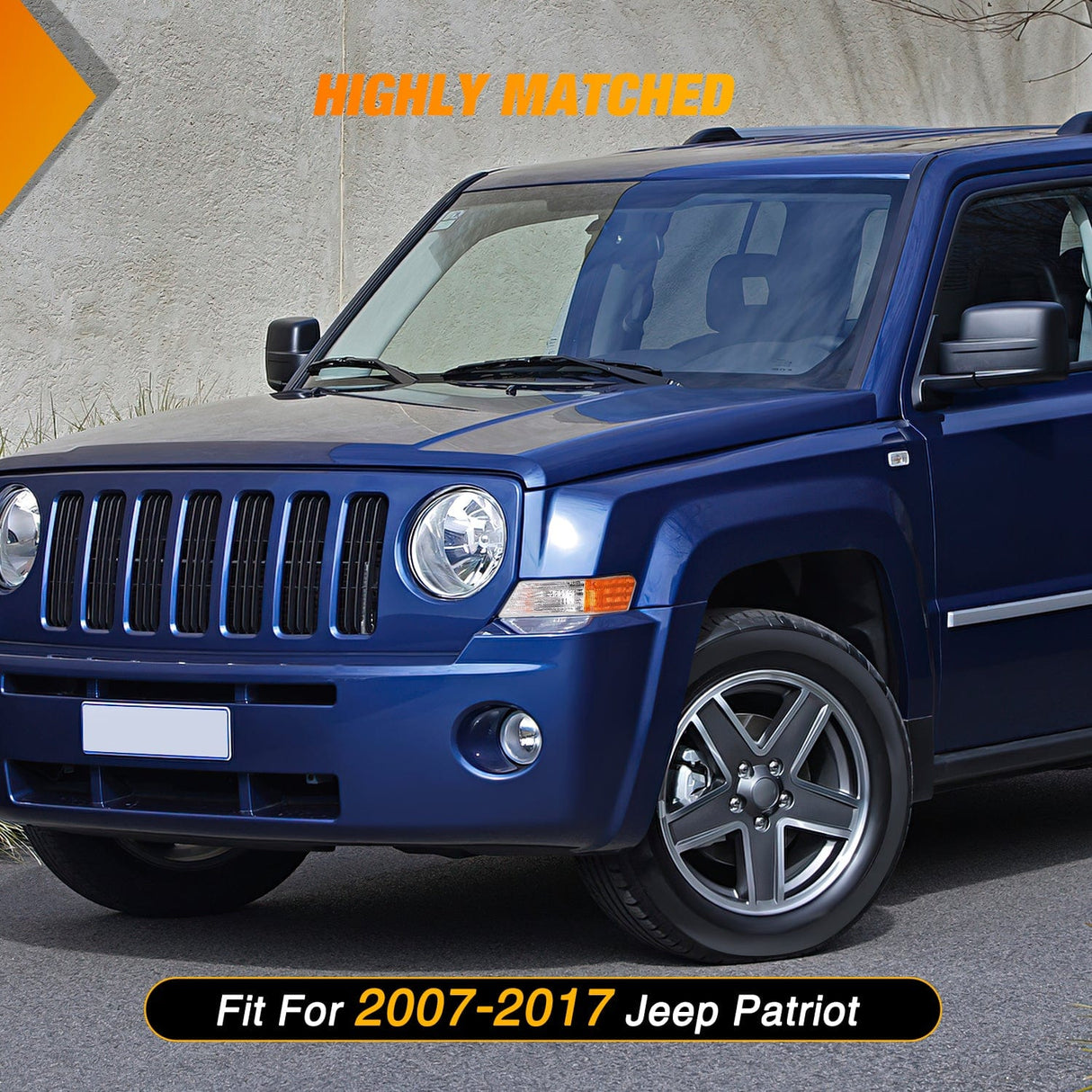 Motor Vehicle Lighting 2007-2017 Jeep Patriot Front Turn Signals Light Clear Amber Driver Side