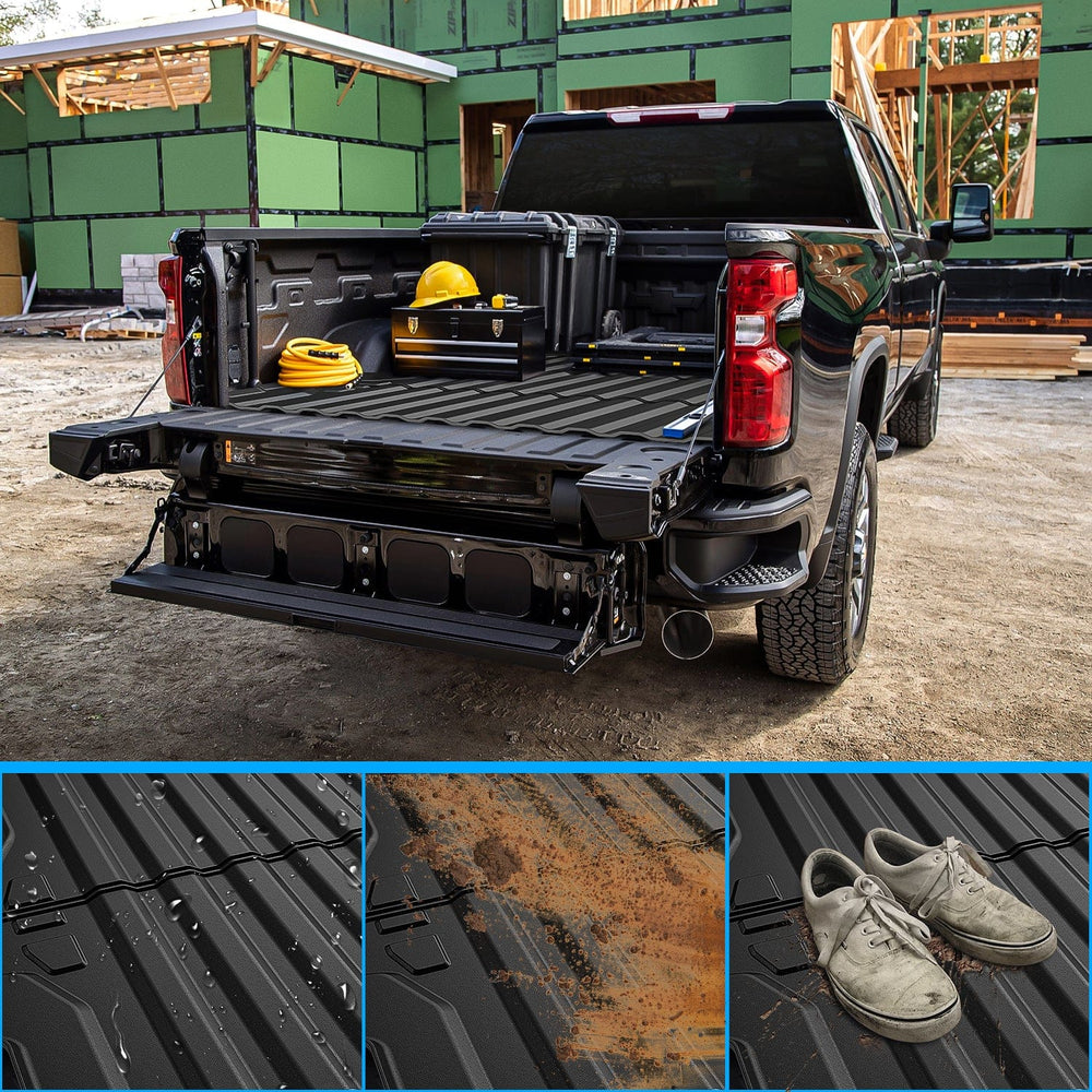 Truck Bed Mat 5ft Rubber Short Bed For 2023 2024 Chevy Colorado