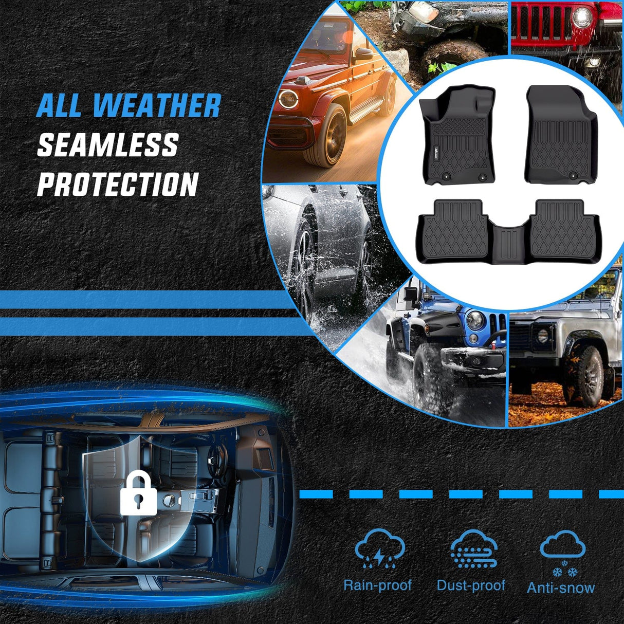 Floor Mat 2013 2014 2015 2016 2017 2018 2019 2020 Nissan Altima TPE Floor Mats