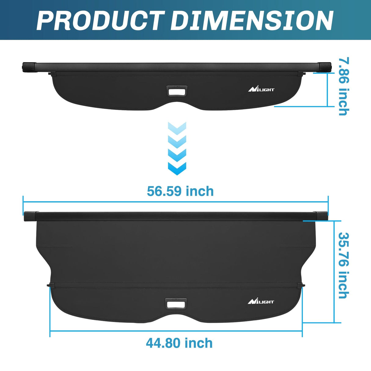 Trunk Cargo Cover Trunk Cargo Cover with Storage Net for Jeep Grand Cherokee Accessories 2011-2021