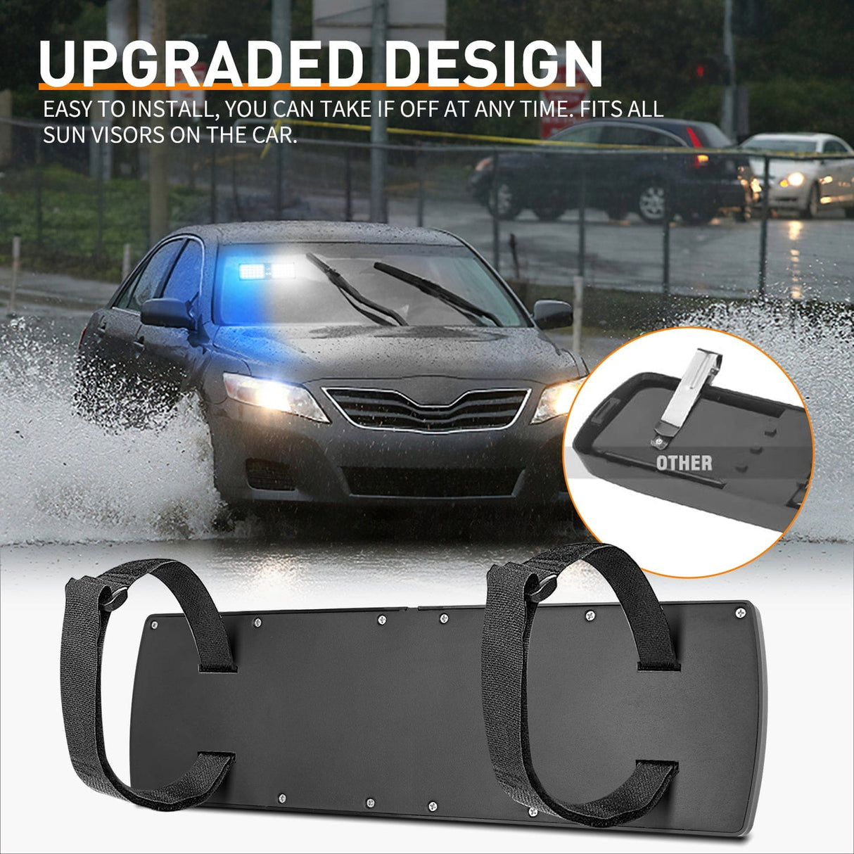 led strobe light 48 LED Blue White Emergency Warning Strobe Lights