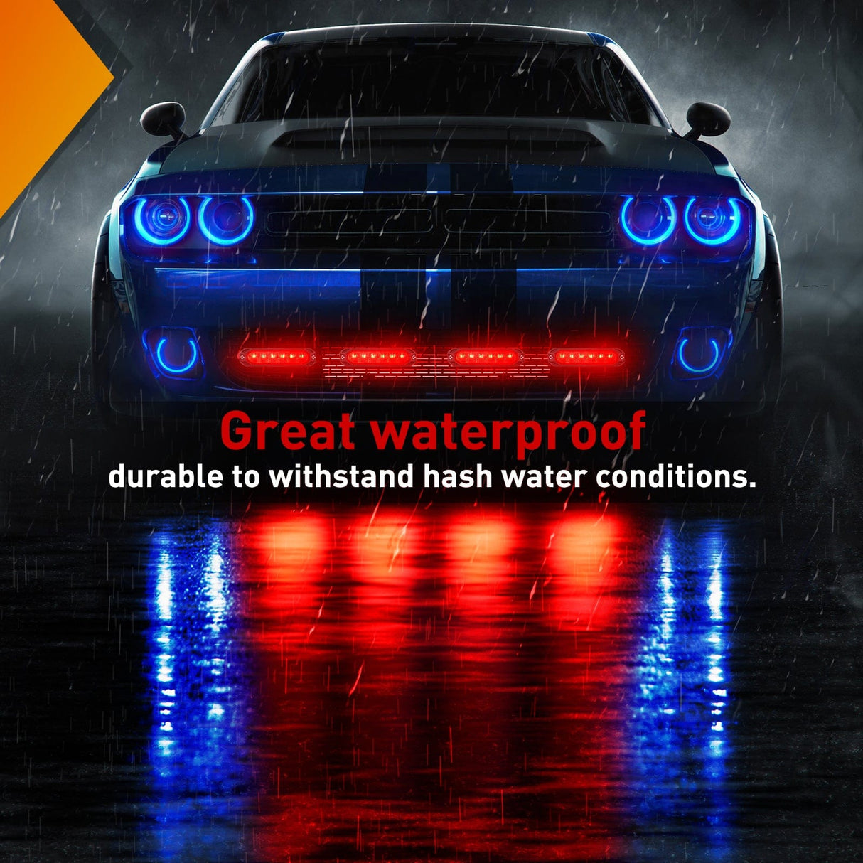 led strobe light 4PCS 6 LED Red Emergency Warning Strobe Lights