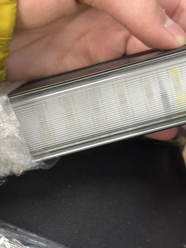 4 pcs 144 LED Strobe Traffic Advisor Light Bar Blue White with Controller 2 in 1 Automotive Emergency Warning Flashing Police Windshield Lights Bars for Cars Tow Plow Trucks Construction Vehicles (25% OFF Final Checkout)