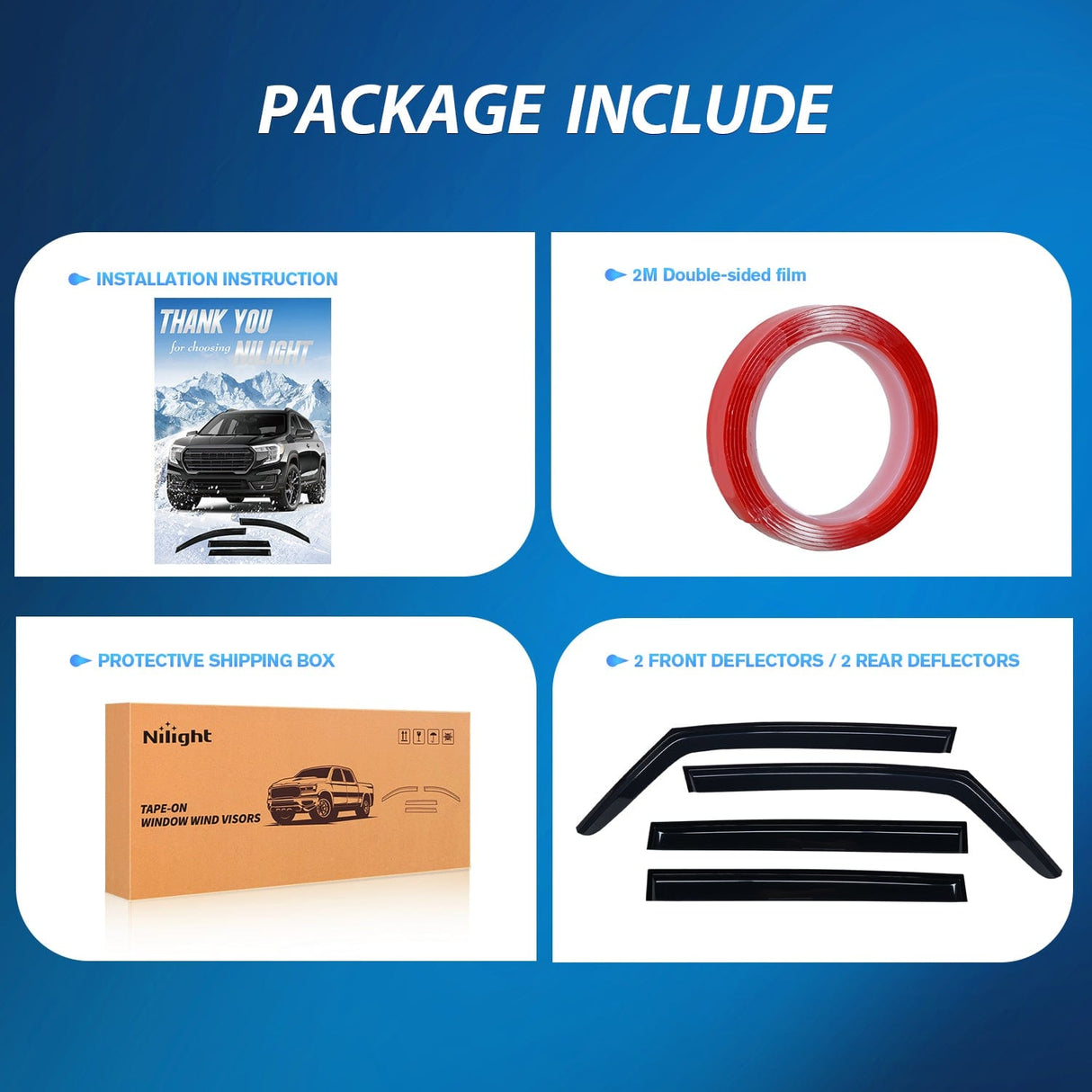 Rain Guards Rain Guards for Jeep Renegade 2015 2016 2017 2018 2019 2020 2021 2022 2023 2024, Window Wind Deflectors Vent Visors, Tape on-4PCS