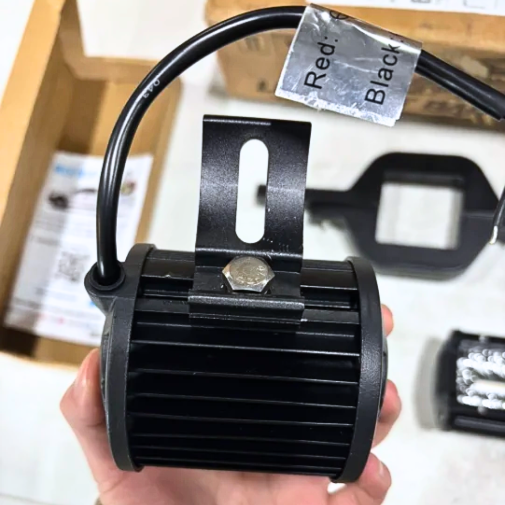 LED Light Bar 4 Inch 60W Triple Row Spot Flood Led Pods (Pair) | 2.5 Inch Tow Hitch Mount (25% OFF Final Checkout)