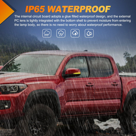 Signal Light Side Mirror Marker Light for 2016 2017 2018 2019 2020 2021 2022 2023 Toyota Tacoma2019 2020 2021 2022 2023 RAV4 XA50 2020-2023Highlander XU70