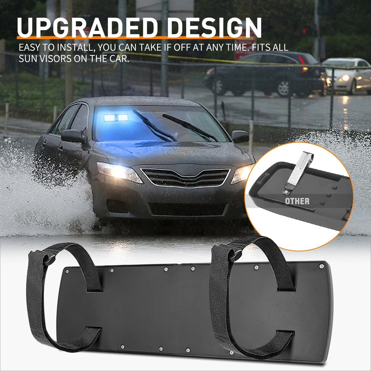 led strobe light 48 LED Blue Emergency Warning Strobe Lights