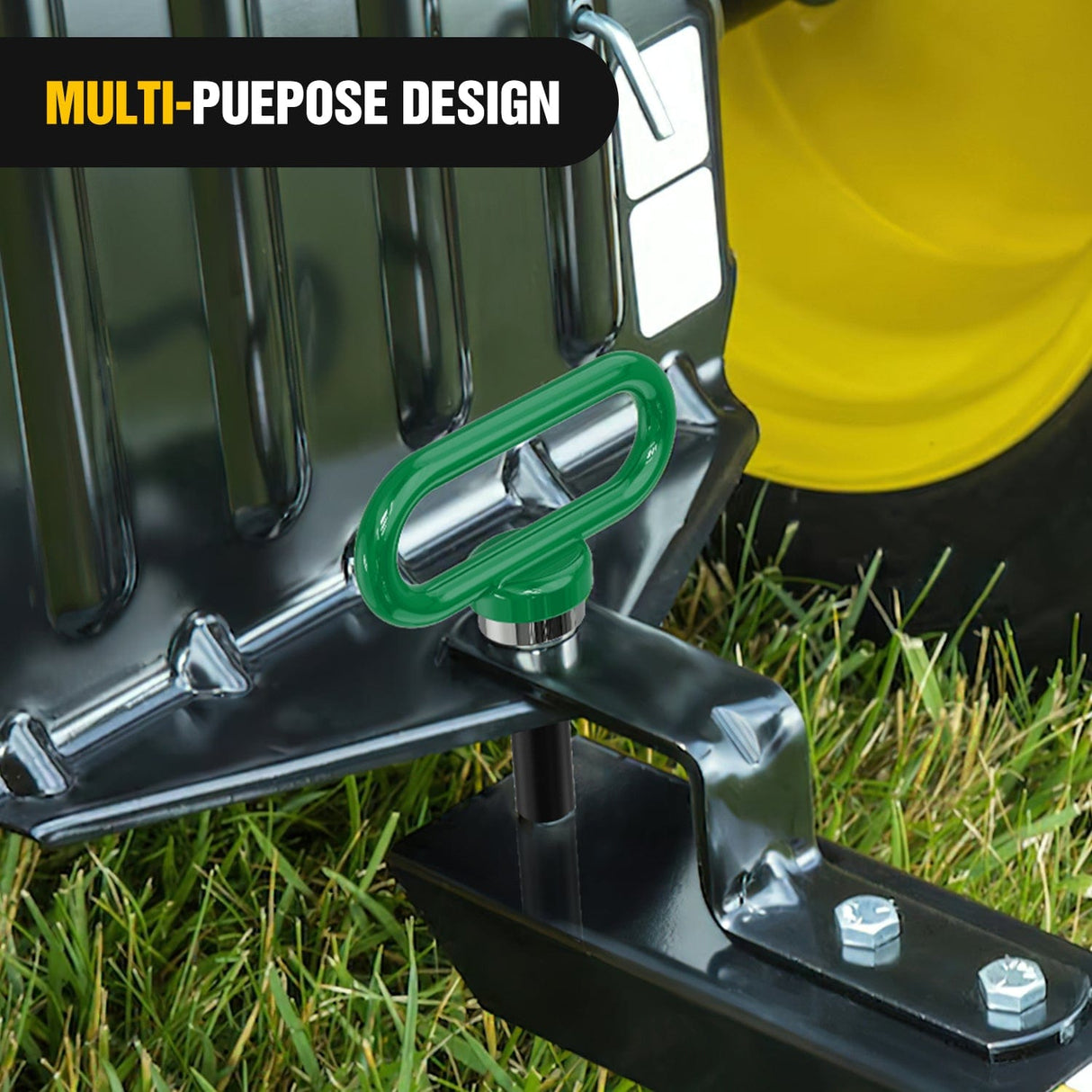 Tow Hooks & Truck Tie Downs & Anchors 1/2 Inch Diameter Heavy Duty Ultra Strong Neodymium Magnet Trailer Hitch Pin Green for Lawn Mower, Tractor, Towing Cargo, ATV Trailer