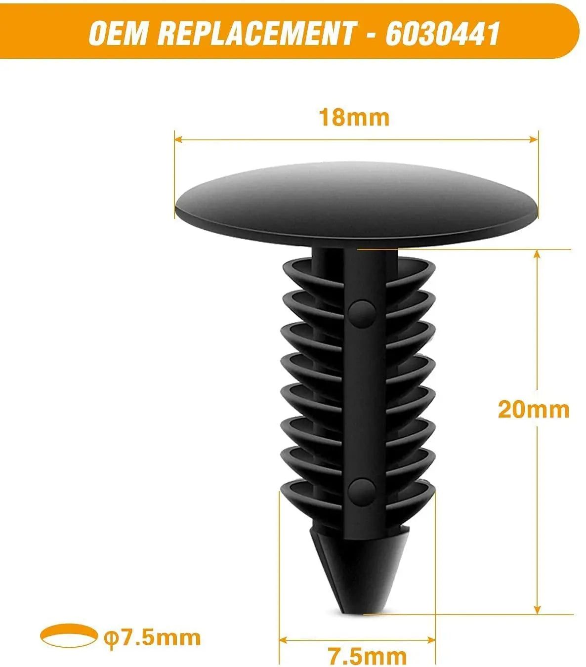 retainer clips 60 Pcs Car Push Retainer Clips Kits For GM 10184895 20452072 Ford N803862-S Chrysler 6501559 6506007-AA