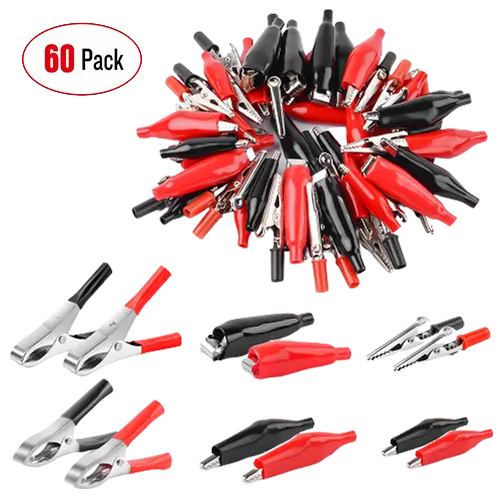 Accessories 60Pcs Metal Alligator Clips