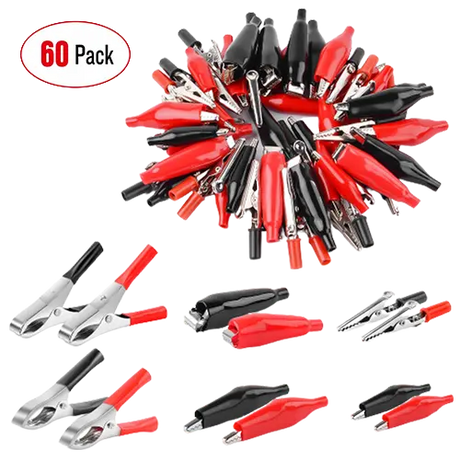Accessories 60Pcs Metal Alligator Clips