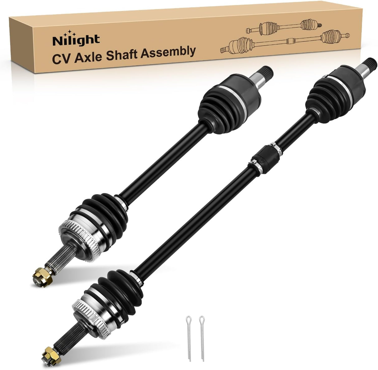 CV Axle Shaft Assembly Compatible with 2006 2007 2008 2009 2010 2011 2012 2013 Kia Carens III MPV 2.0 Half-Shaft Assemblies Replacement Front Wheel Driver and Passenger Side | Compatible with 2006-2013 Kia Carens III MPV 2.0 Half-Shaft Assemblies