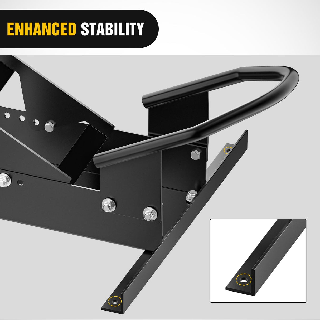 Motorcycle Front Wheel Stand for 16 Inch-23 Inch Wheels | for Trailer Cruiser Sports Dirt Bikes 1800 lb Capacity Adjustable Wheel Stand