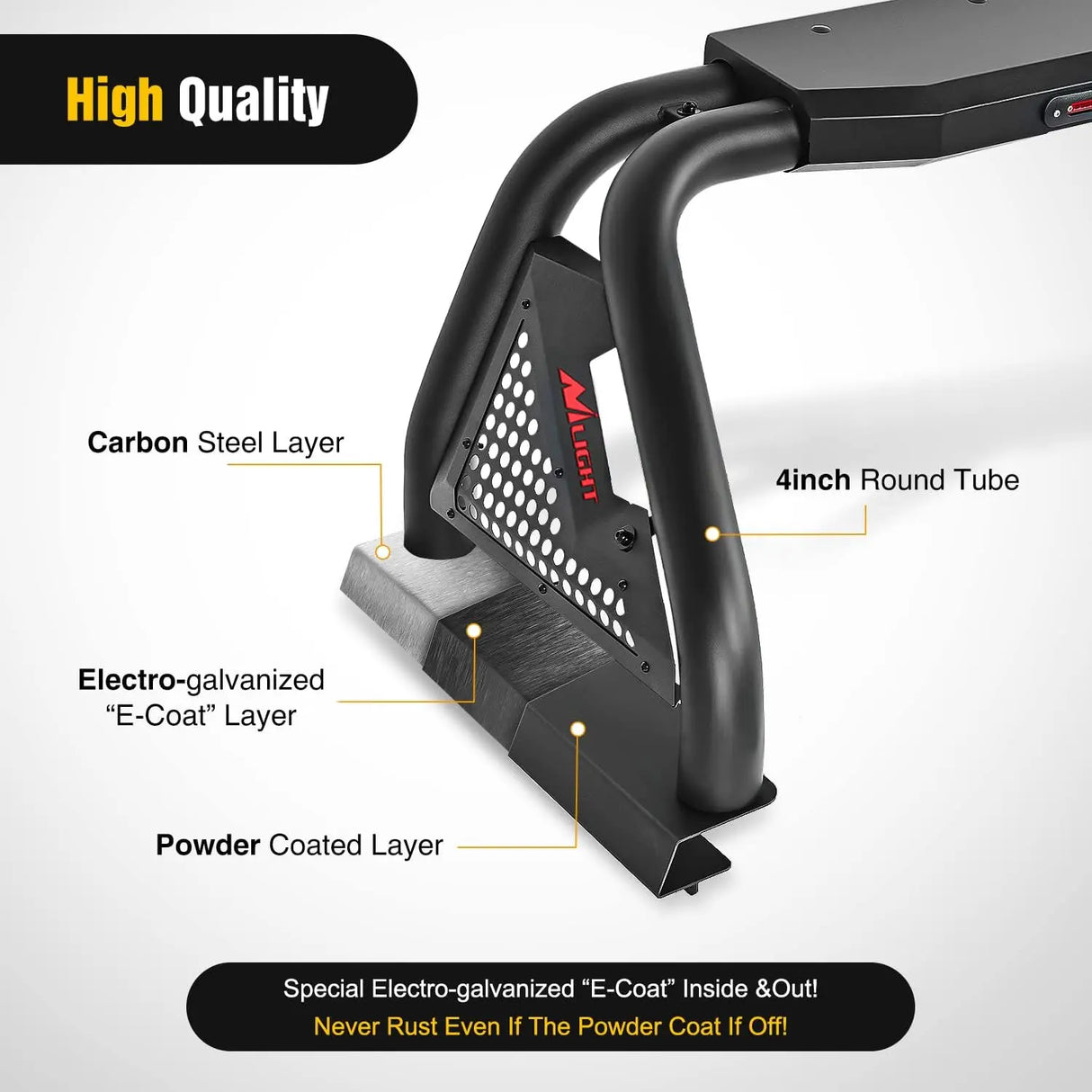 Accessories Truck Bed Chase Rack For 2002-2023 Dodge Ram 2014-2023 Chevrolet Silverado 2015-2023 F150 2014-2023 Tundra Fits Full Size