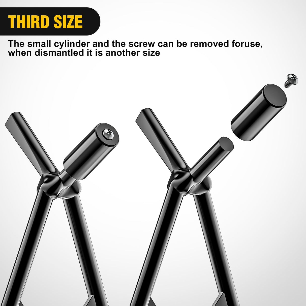 Dirt Bike Kickstand Holder, Universal Motorcycle Triangle Side Stand for 80-500cc Supermoto Motocross Enduro Pit Bike Black