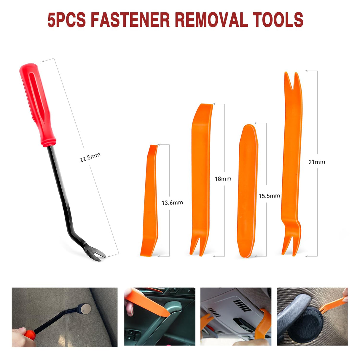 1115Pcs Car Push Retainer Clips Auto Fasteners Kit 32 Most Popular Sizes Nylon Bumper Fender Rivets with 5 Fasteners Remover 10 Cable Ties for Toyota GM Ford Honda Chevy