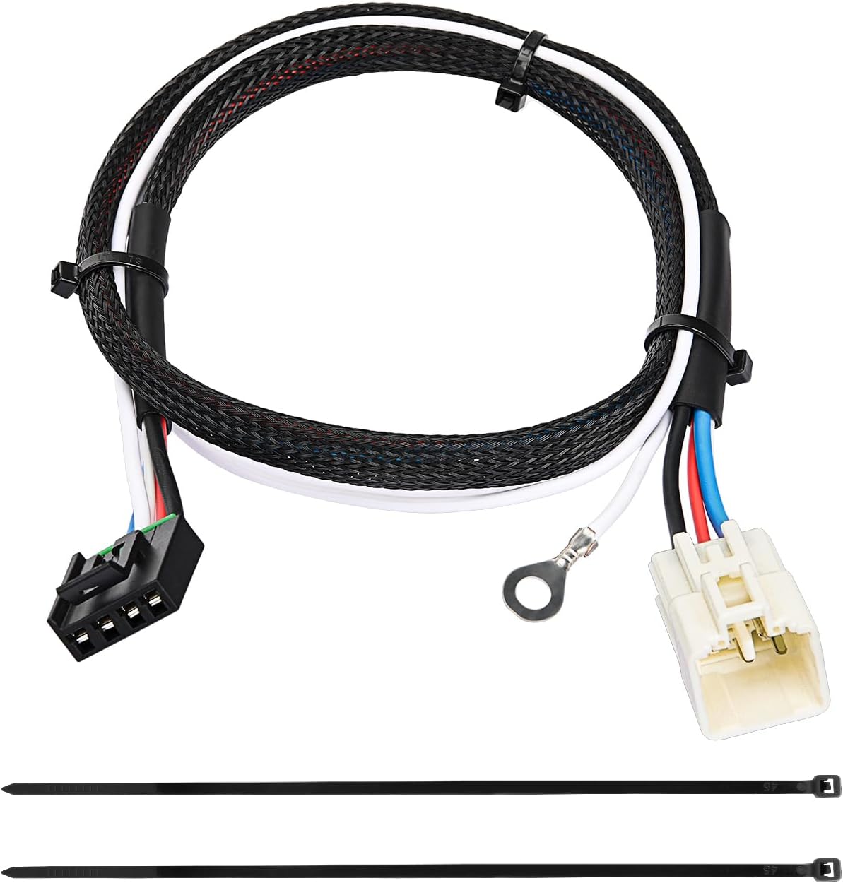 Wiring Harness Kit Brake Controller Wiring Harness Adapter for Toyota Tundra 2003-2014 Tacoma 2005-2015 4Runner 2003-2013 Land Cruiser 2003-2021 Sequoia 2003-2022 Select 2003-2020 GX 460 470 LX470 570