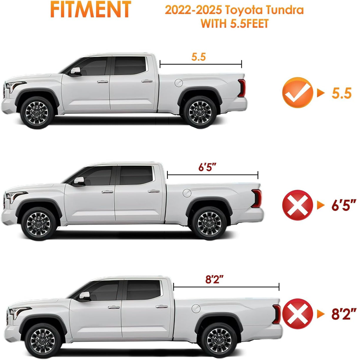 Soft Roll-Up Tonneau Cover for Toyota Tundra 2022 2023 2024 2025 2026 5.5ft Bed, Low Profile Weather-Resistant Truck Bed Cover, Cargo Protection