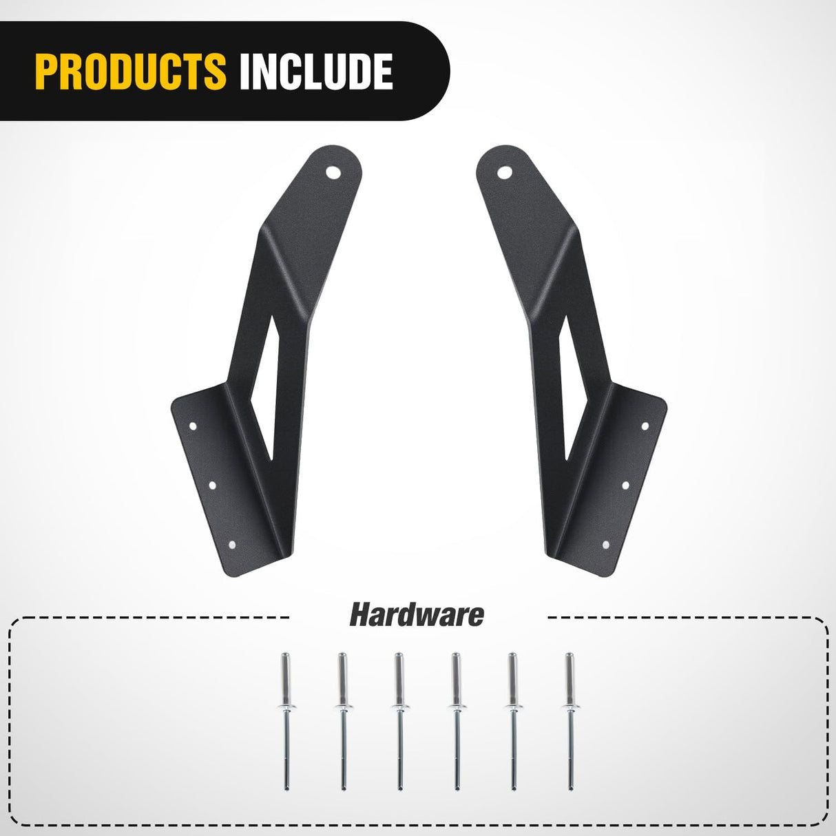 54 inch Curved LED Light Bar Bracket Mounting Upper Windshield Roof Cab Brackets Compatible with Ford F250 F350 F450 Super Duty 1999-2016
