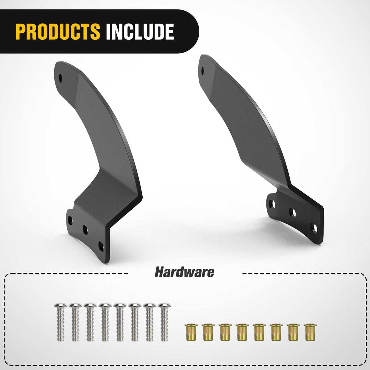 42 inch Curved LED Light Bar Bracket Mounting Upper Windshield Roof Cab Brackets Compatible with Toyota Tacoma 1995-2004, Fit 4Runner 1995 1996 1997 1998 1999 2000 2001 2002