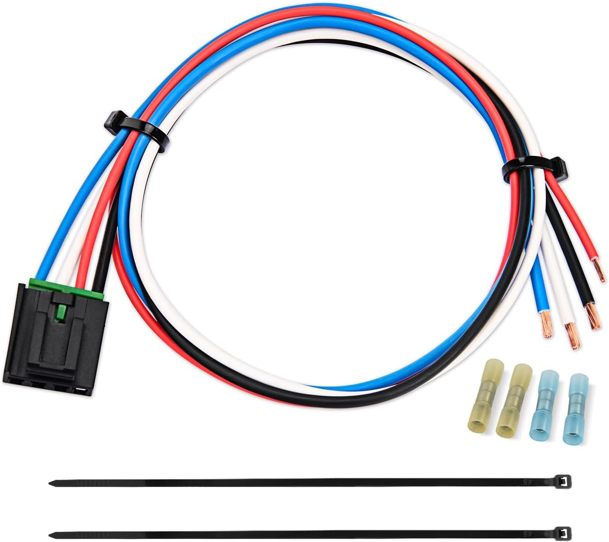 Wiring Harness Kit Brake Controller Wiring Harness Adapter for Tekonsha Reese and Draw-Tite Trailer Brake Controller Side Plug 31-Inches Towing Hitch Trailer RV