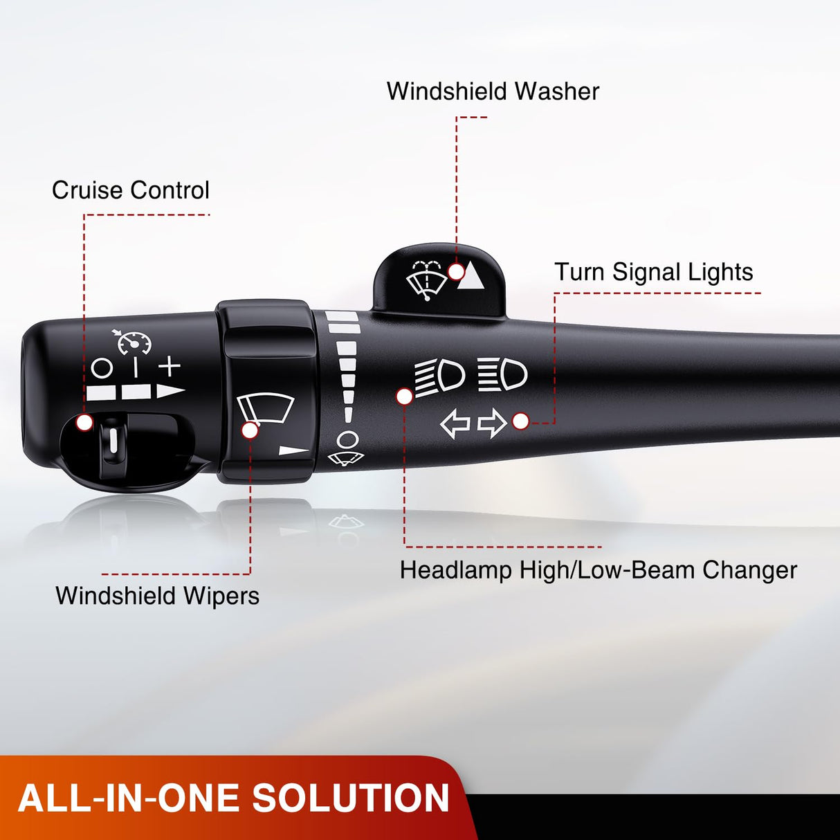 Rocker Switch Turn Signal Switch For 2003 2004 2005 2006 Chevy Silverado Suburban Avalanche Tahoe 2003-2007 GMC Sierra Cadillac Yukon Escalade Hummer H2 Windshield Wiper Switch