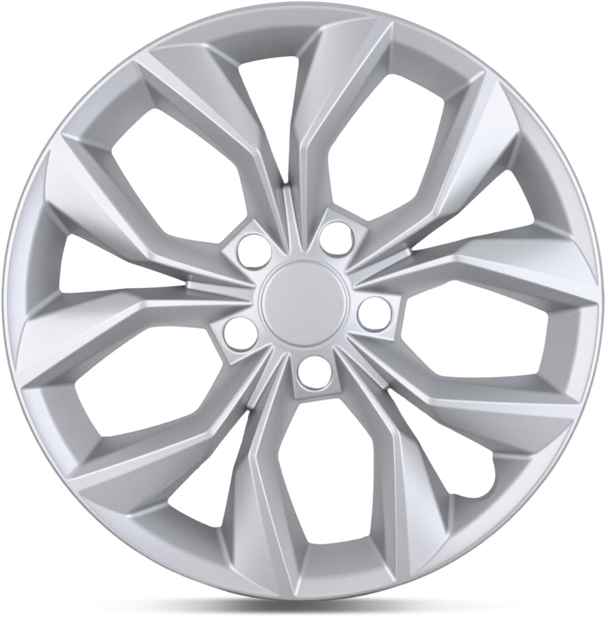 Wheel Cover Hubcaps 17 Inch Compatible with Honda CR-V CRV 2023 2024 2025 Hub Caps 17 inch Set of 4 Rim Covers Protector Wheel Replacement 44733-3A0-A02 ABS PC Material Flower Style, Silver