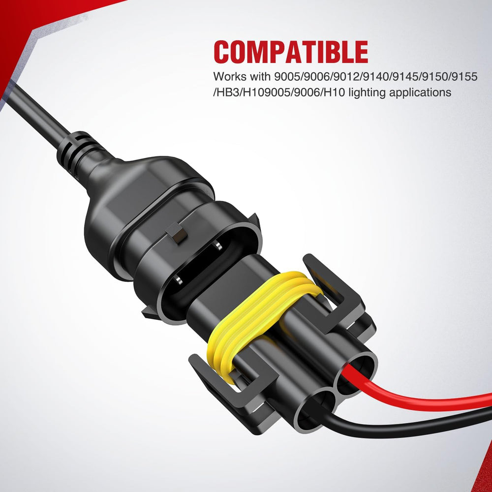 16AWG Wire Harness Kit 12V Heavy Duty 5PIN Rocker Switch Relay Blade Fuse Socket Connector For 9005 9006 9140 9145 HB3 H10 Fog Light Bulbs Nilight