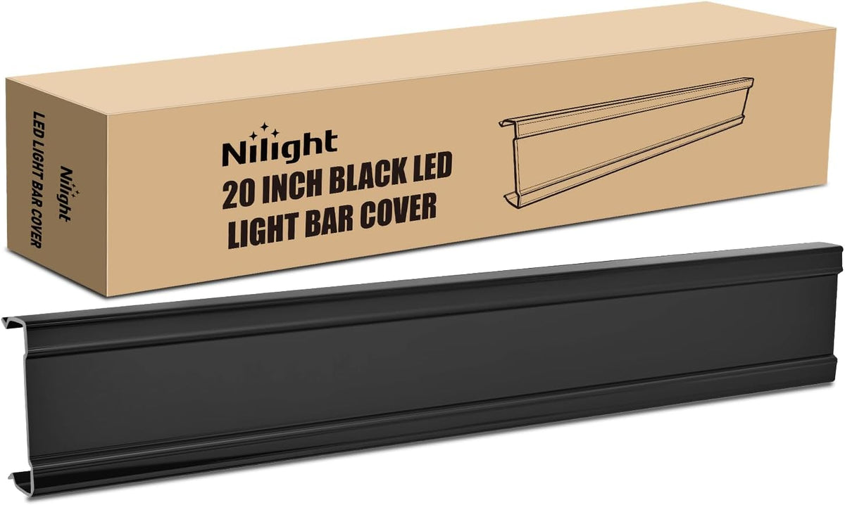 22 Inch Spot Flood Combo LED Light Bar Black Cover | Protective Durable Polycarbonate Lens, Waterproof Dustproof Scratch-Proof for Side-Mounted Bumper Off Road Driving Fog Lamp