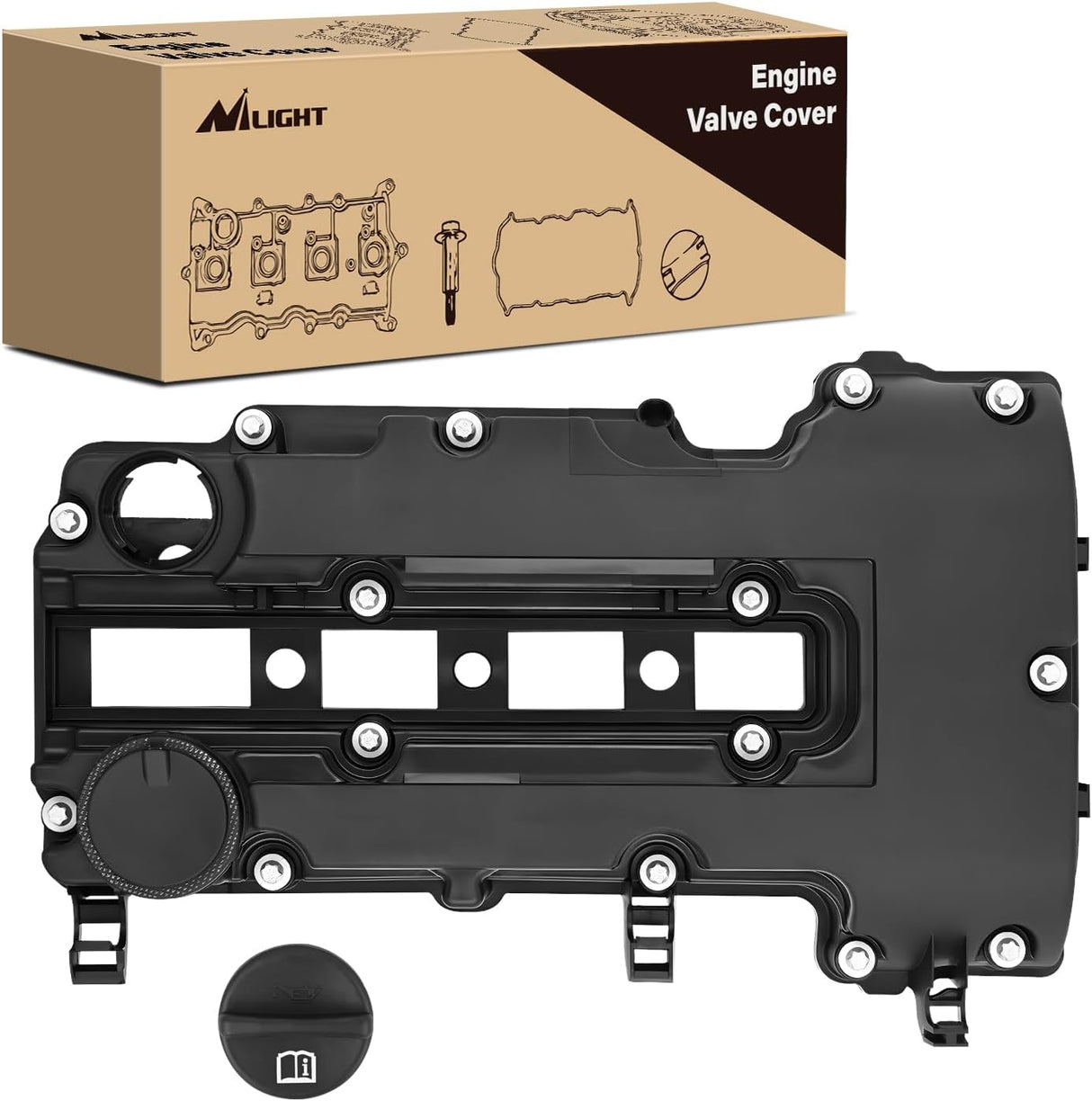 Engine Valve Cover for Cadillac ELR 2014 2015 2016, Buick Encore & chevy Trax 2013-2016 2017 2018 2019, for Chevy Cruze 2011-2019, Cruze Limited 2016, Sonic 2012-2019 (Bolts Included)