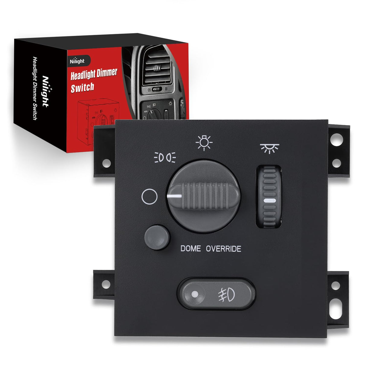 Headlight Dimmer Switch Compatible with 1998 1999 2000 2001 2002 2003 2004 2005 Chevy Blazer 1998-2004 S10 1998-2001 GMC Jimmy 1998-2003 Sonoma 1999-2001 Oldsmobile Bravada with Fog Light