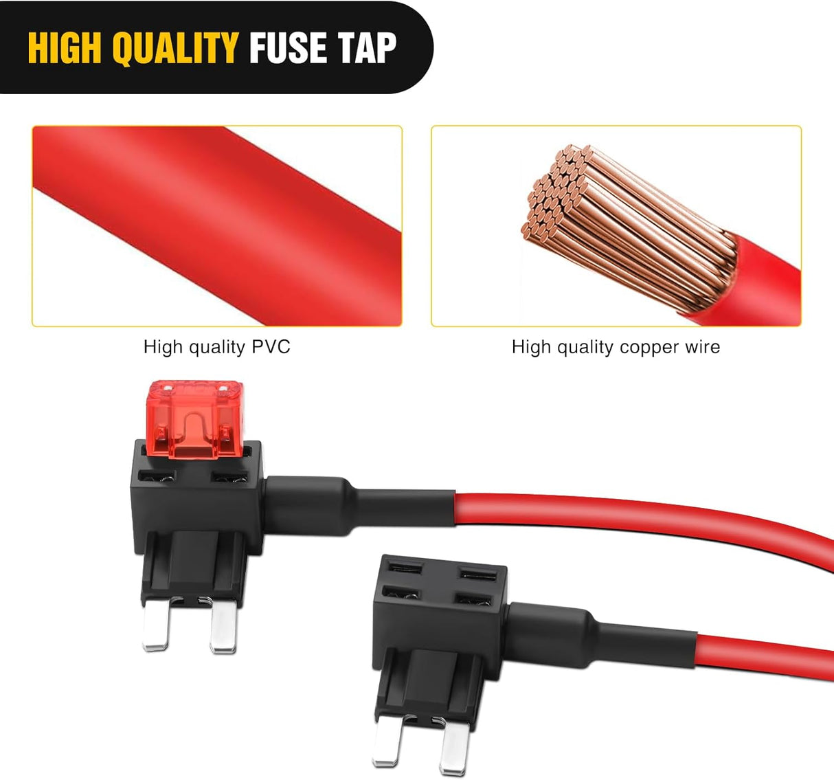 Fuse Adapter Fuses Holder TIPM Bypass 14AWG Wire 20 AMP Repair Fuel Pump Relay Cable Compatible with Dodge Ram 1500 2500 3500 Chrysler Jeep VW 2007-2016 Replace CBWPR091AA