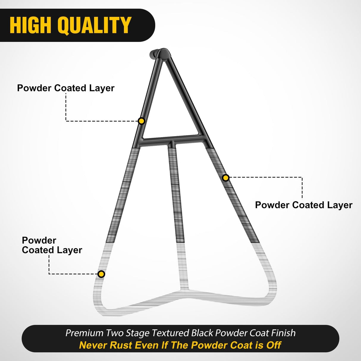 Dirt Bike Triangle Stand T-shaped Central Support Motorcycle Rear Wheel Paddock Stand for 80-500cc Supermoto Motocross Enduro Pit Bike