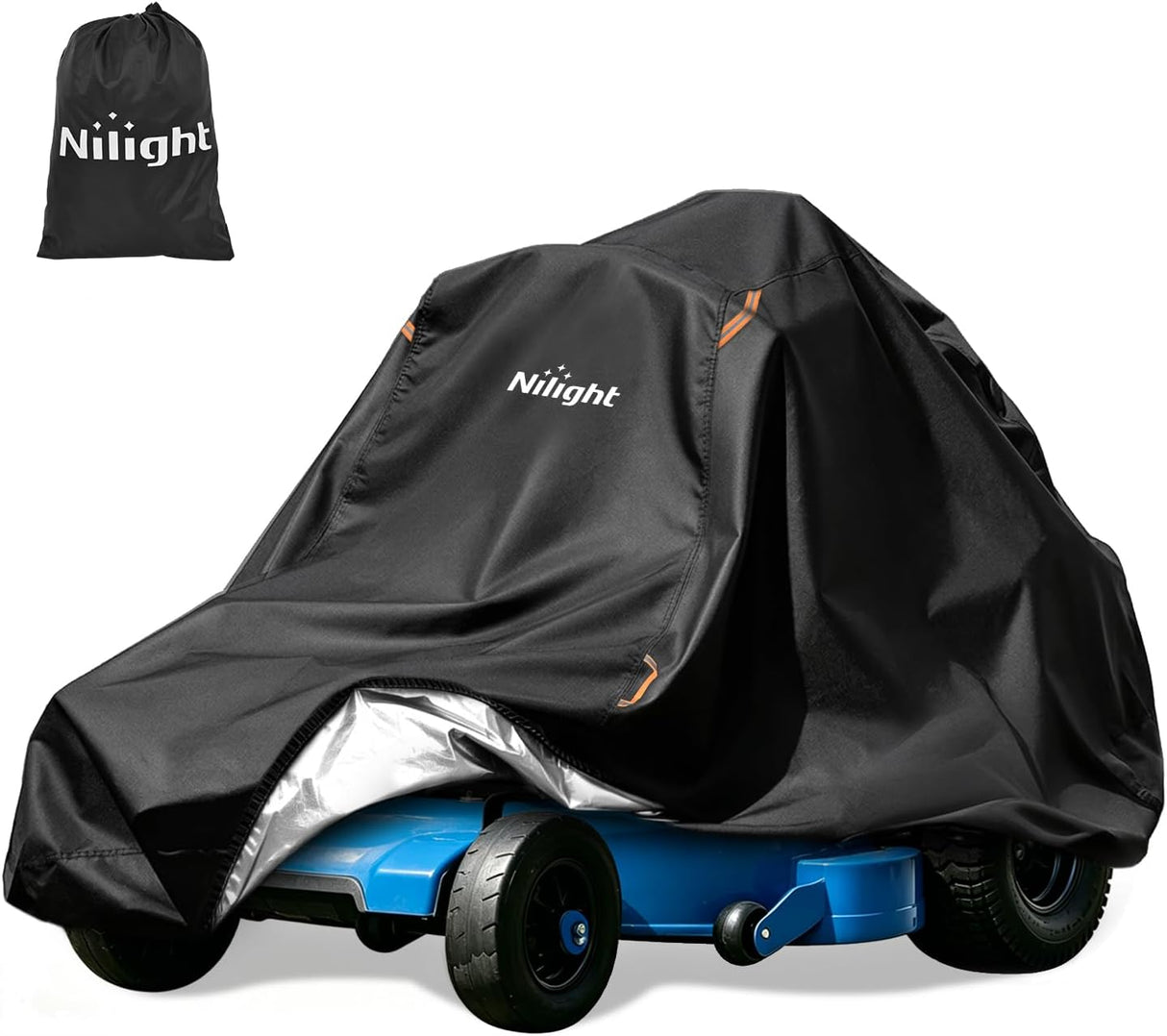 Zero Turn Mower Cover 80 Inch, Waterproof Lawn Mower Cover | Fits Mowers up to 80 InchL x 62 InchW x 55 InchH, 420D Heavy Duty Fabric, All-weather & UV Protection