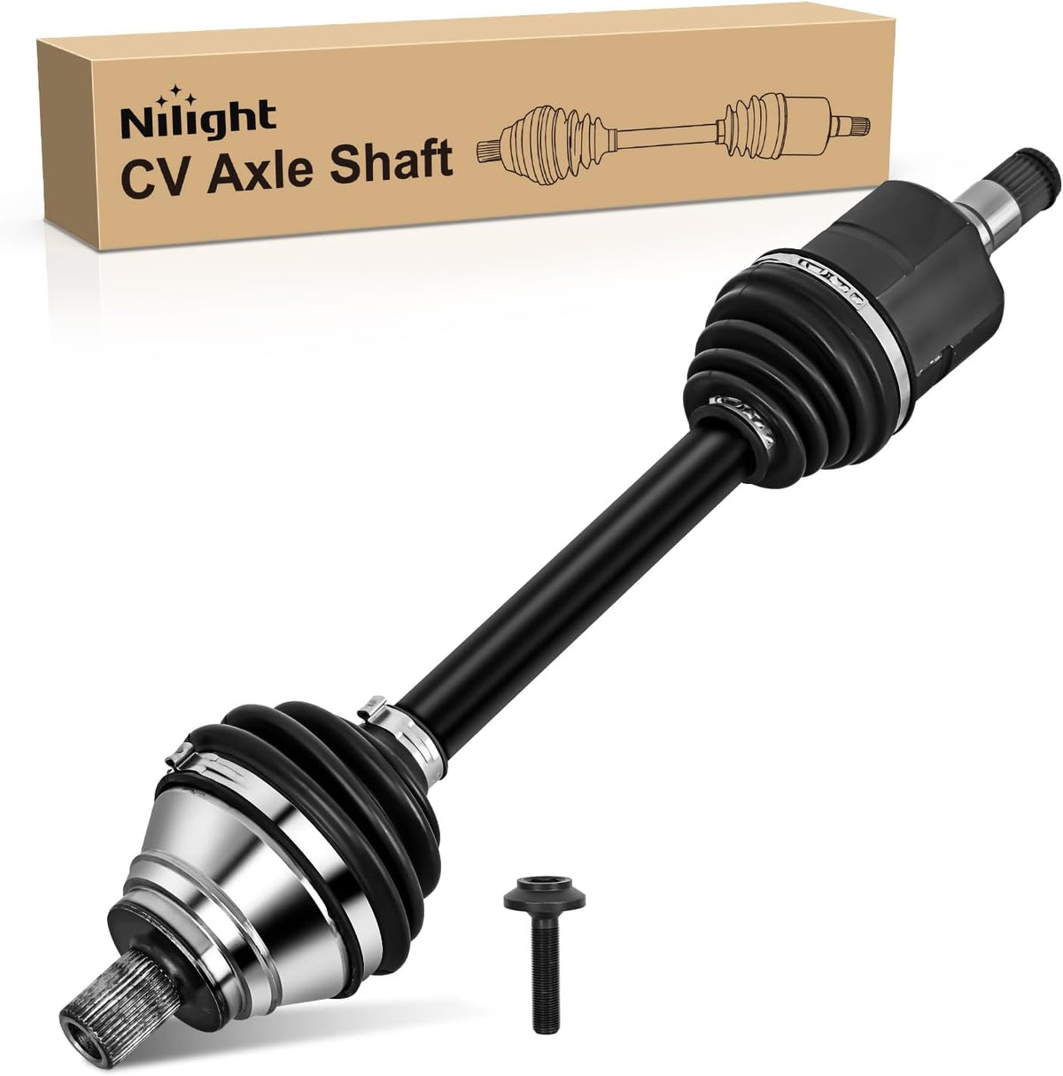 CV Axle Shaft Assembly | Compatible with 2009-2017 Volkswagen Tiguan 2015-2018 Audi Q3 Quattro 2009-2013 VW CC 2006-2008 Passat Front Driver Side