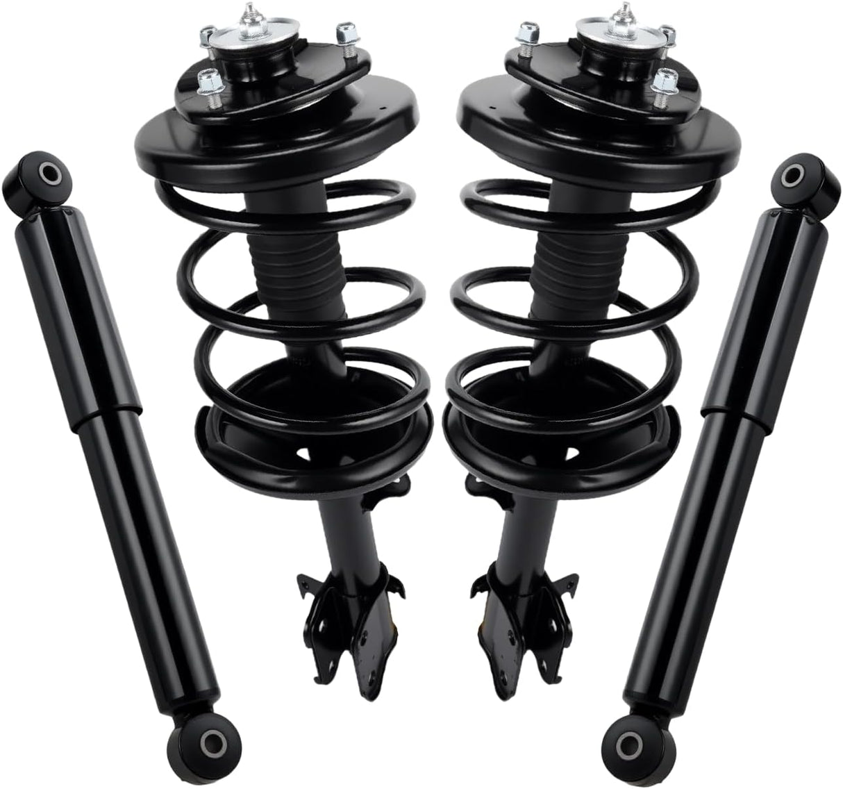 Front and Rear Struts Shocks Complete Assembly Kit Fit for Honda Pilot 2003-2008 Acura MDX 2001 2002, Pair Front Struts Coil Spring & 2 Rear Shock Absorber Replace OE#171451 171452 37246, 4PCS