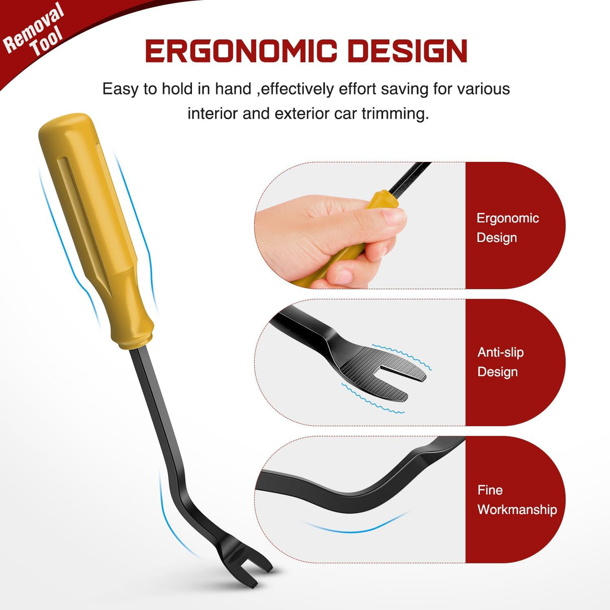 8 Pcs Auto Trim Removal Tool Set Yellow Nilight