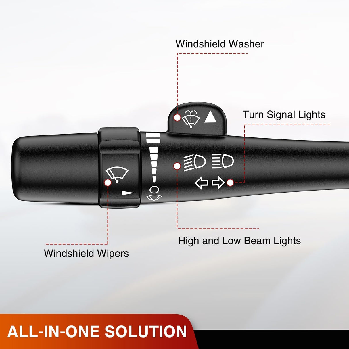 Turn Signal Switch Compatible with 2003 2004 2005 2006 Chevy Avalanche Suburban Tahoe 2003-2007 GMC Sierra Yukon 2003-2006 Cadillac Escalade Windshield Wiper Combination