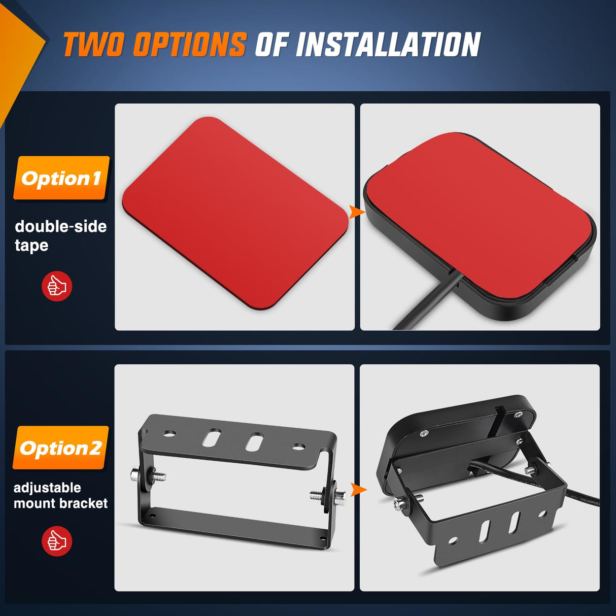 6Gang Multifunction Red Rocker Switch Panel System Nilight