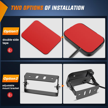 6Gang Multifunction Red Rocker Switch Panel System Nilight