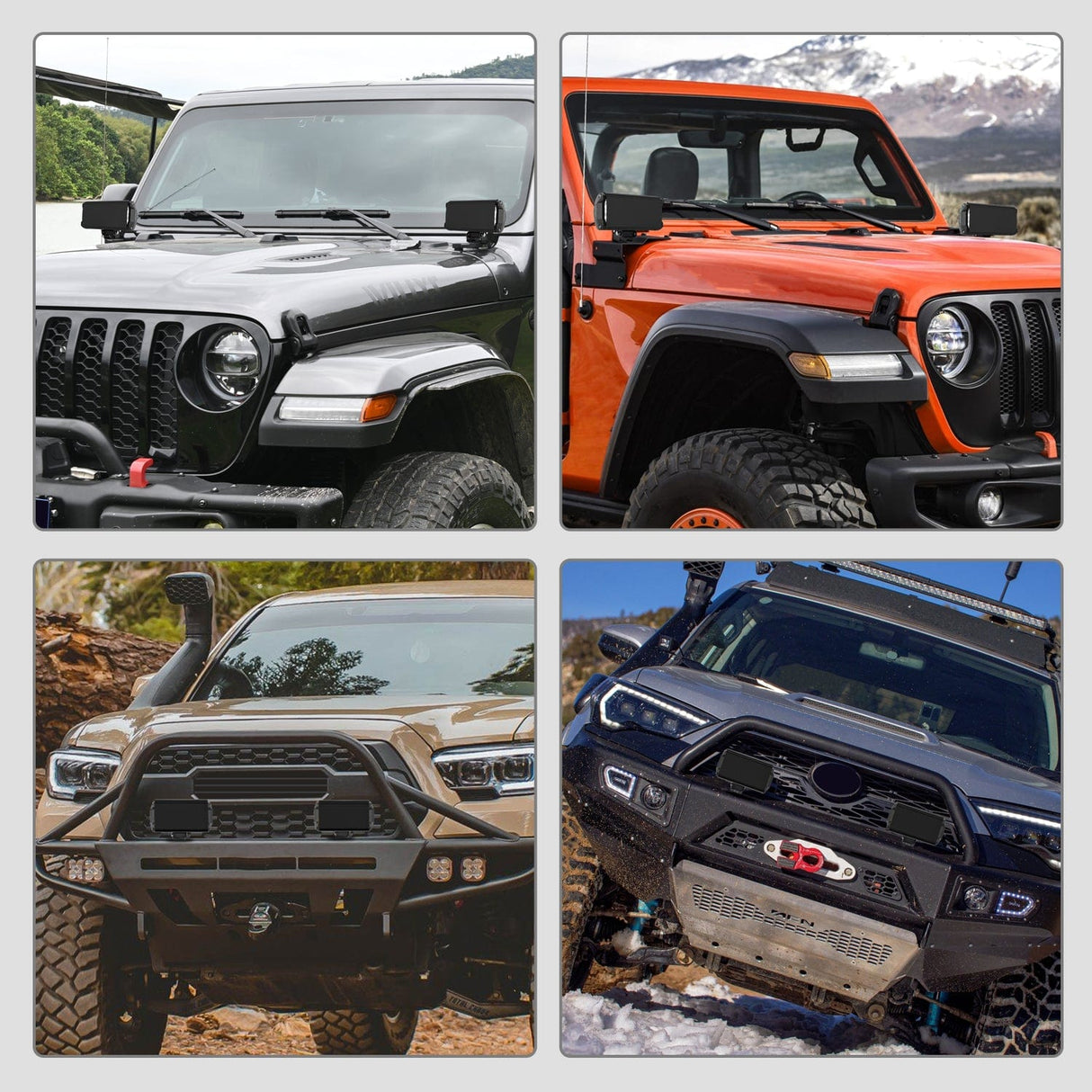 light cover 2Pcs 6.5 inch Black Light Bar Cover