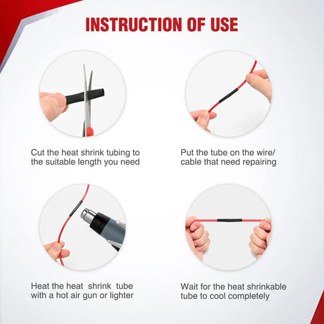 Accessories 650Pcs Heat Shrink Tubing Kit