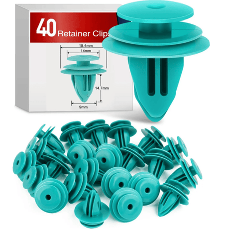 retainer clips 40 Pcs Hole 9mm Trim Door Panel Retainer Clips For Corolla Camry Sequoia Tundra Tacoma, Replace 90467-10188, 90467-A0005